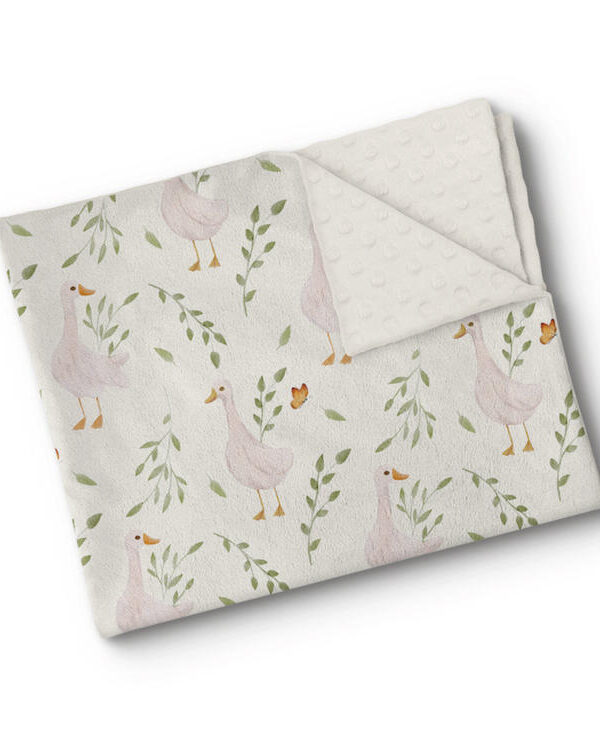 OLEOOPS | Couverture Minky - Blanc duvet