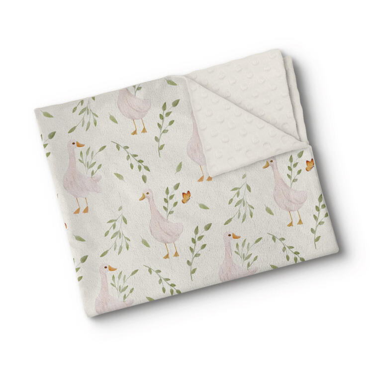 OLEOOPS | Couverture Minky - Blanc duvet