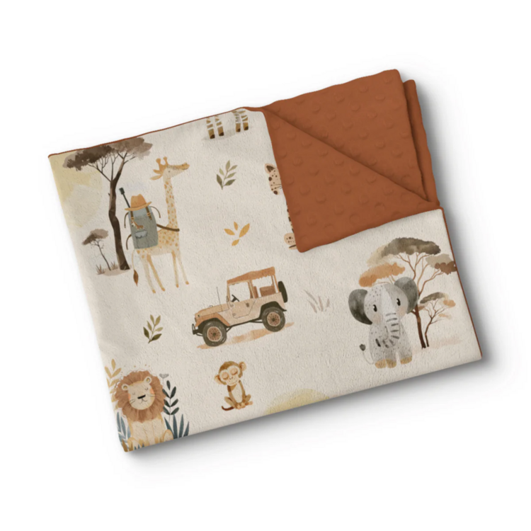 OLEOOPS | Couverture Minky - Destination Afrique
