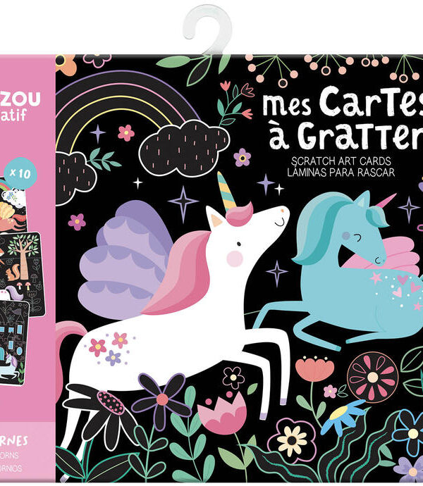 AUZOU | Ma Pochette d'Artiste - Mes cartes à gratter licornes