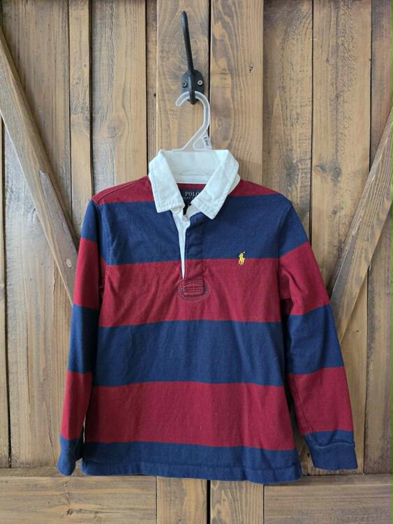 RALPH LAUREN | Chandail polo à rayures (6 ans)