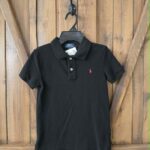 RALPH LAUREN | T-shirt polo noir (7 ans)