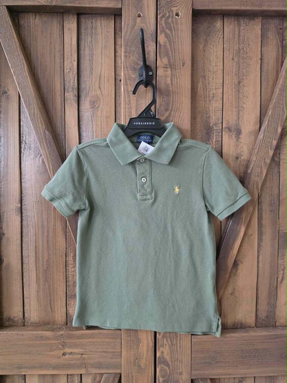 RALPH LAUREN | T-shirt polo vert (7 ans)