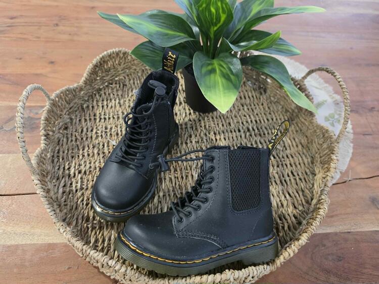 DR MARTENS | Bottes en cuir à lacets pour tout-petits  (gr8)