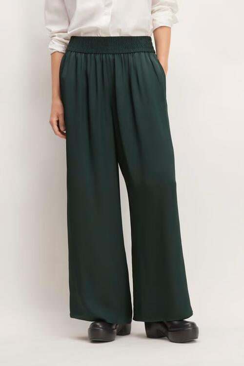 TED BAKER | Pantalon de satin - vert (Gr 1 - Xsmall)