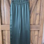 TED BAKER | Pantalon de satin - vert (Gr 1 - Xsmall)