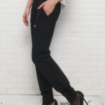 JOELLE COLLECTION | Pantalon noir à coupe semi-ajusté (Xsmall)