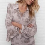 JOELLE COLLECTION | Blouse rose à imprimé floral - marcelle (Xsmall)