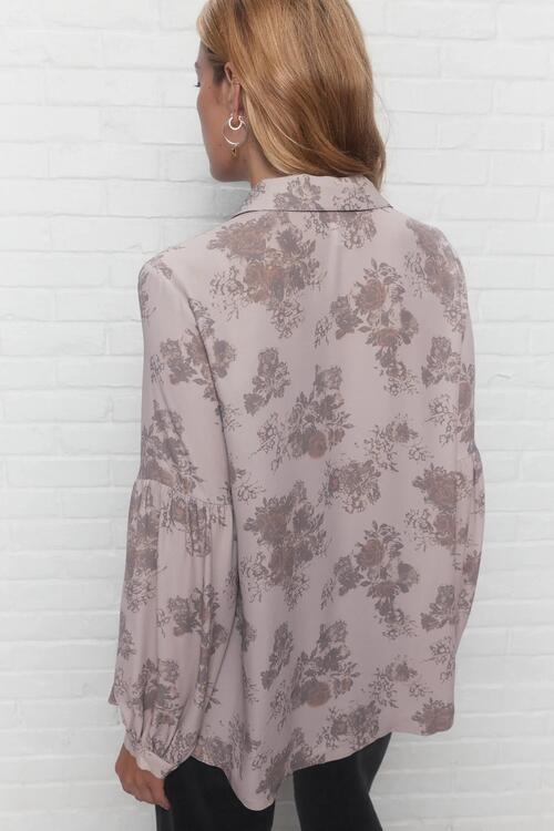 JOELLE COLLECTION | Blouse rose à imprimé floral - marcelle (Xsmall)