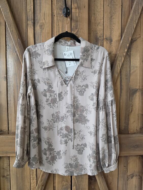 JOELLE COLLECTION | Blouse rose à imprimé floral - marcelle (Xsmall)