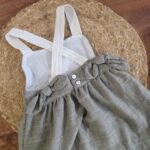 DADATI | Robe et Culotte en Lin - Vert (18 mois)
