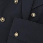 REISS | Blazer croisé en laine en marine (gr 4 - Xsmall)