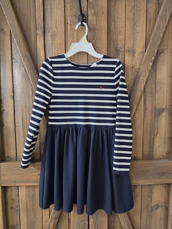 RALPH LAUREN | Robe à Rayures (8-10 ans)