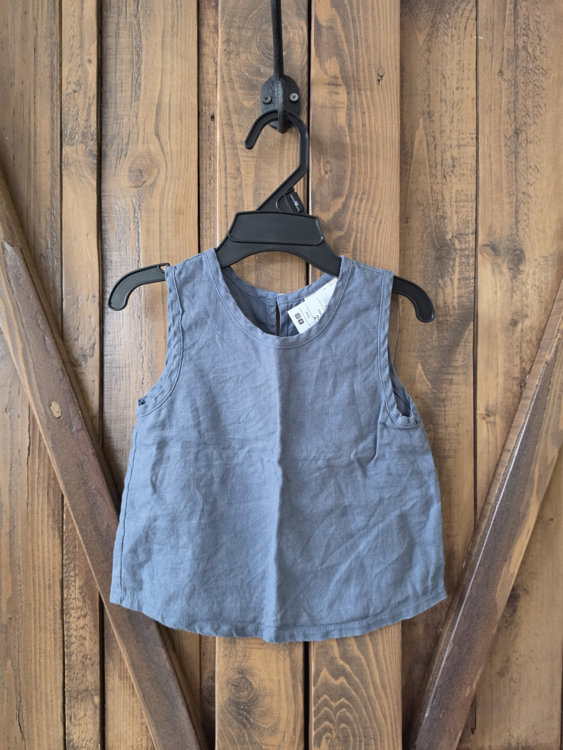LES PETITES NATURES | Haut en Lin - Bleu (2-3 ans)