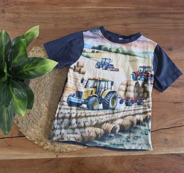MINYMO | T-shirt tracteurs/champs (5 ans)