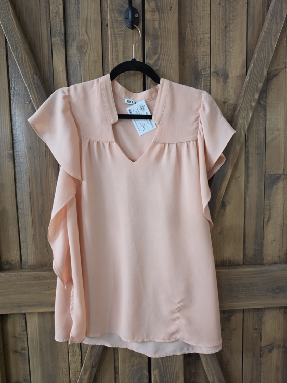 JOELLE COLLECTION | Blouse saumon (Small)